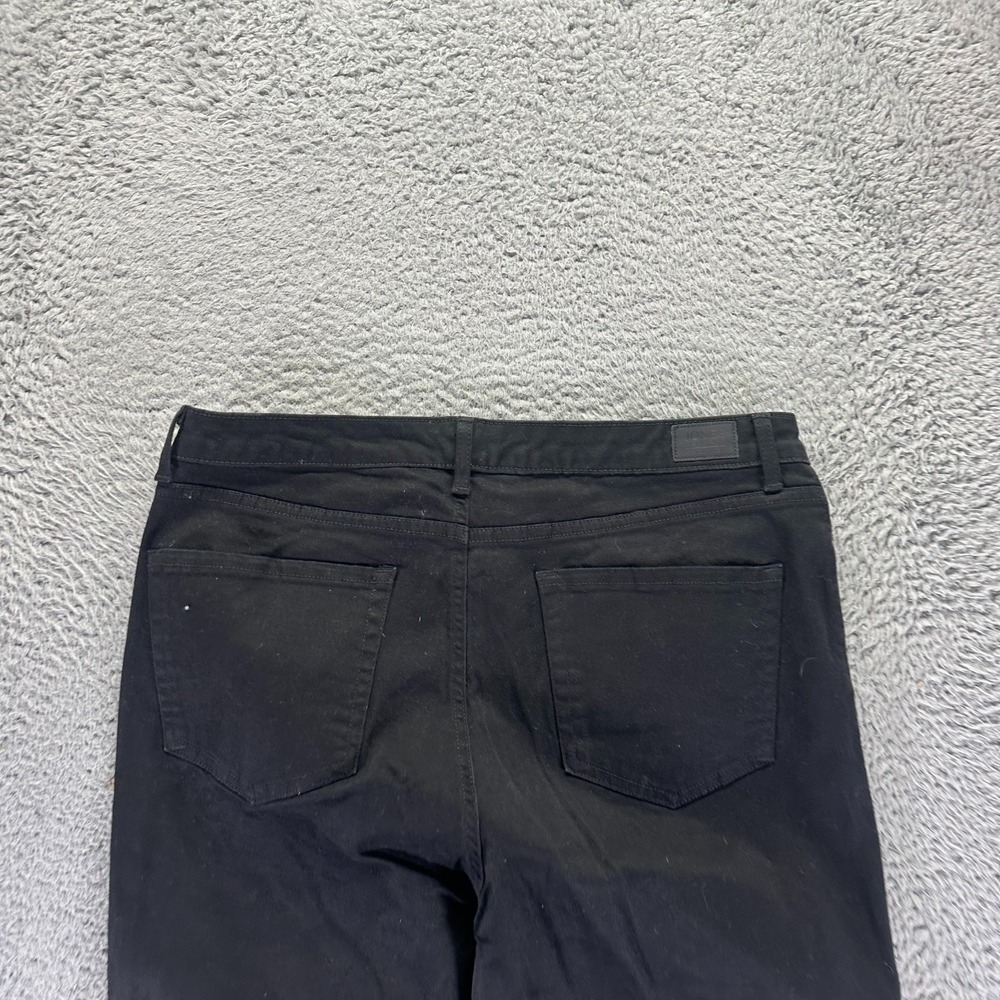 Jones New York Lexington Jeans Womens 14 Black Cotton Denim Straight Workwear - Picture 6 of 11